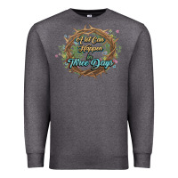 Charcoal Heather Crown of thorns Easter Day Premium Sweatshirt - HowdyJamesFarm