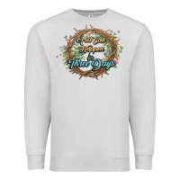 Dove Grey Crown of thorns Easter Day Premium Sweatshirt - HowdyJamesFarm
