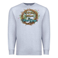 Heather Grey Crown of thorns Easter Day Premium Sweatshirt - HowdyJamesFarm