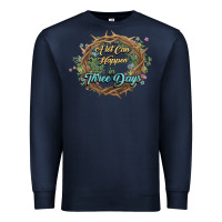 Navy Crown of thorns Easter Day Premium Sweatshirt - HowdyJamesFarm