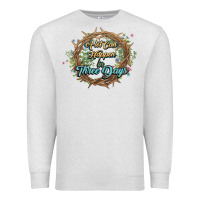Oatmeal Heather Crown of thorns Easter Day Premium Sweatshirt - HowdyJamesFarm