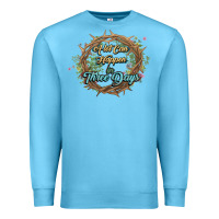 Ocean Blue Crown of thorns Easter Day Premium Sweatshirt - HowdyJamesFarm