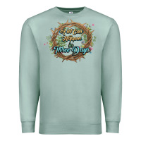 Seafoam Crown of thorns Easter Day Premium Sweatshirt - HowdyJamesFarm