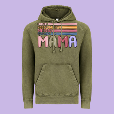Mama Vintage Hoodie Designed By Maliassmallbusiness