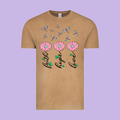 Faith Hope Love Vintage Tee Designed By Maliassmallbusiness