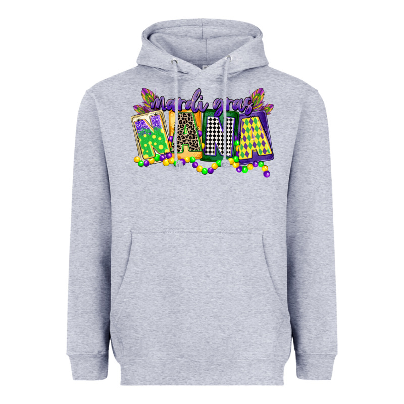 Mardi Gras Nana Heavyweight Hoodie by CowGirlArtShop | Teevron