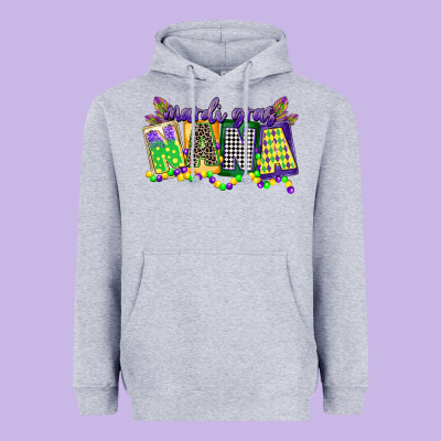 Mardi Gras Nana Heavyweight Hoodie Designed By Cowgirlartshop