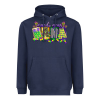Navy mardi gras nana Heavyweight Hoodie - CowGirlArtShop