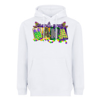 White mardi gras nana Heavyweight Hoodie - CowGirlArtShop