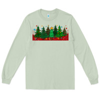 Matcha christmas trees libbey glass Long Sleeve Tee - BundleAndBundleShop