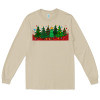 Mushroom christmas trees libbey glass Long Sleeve Tee - BundleAndBundleShop