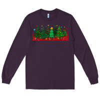 Plum christmas trees libbey glass Long Sleeve Tee - BundleAndBundleShop