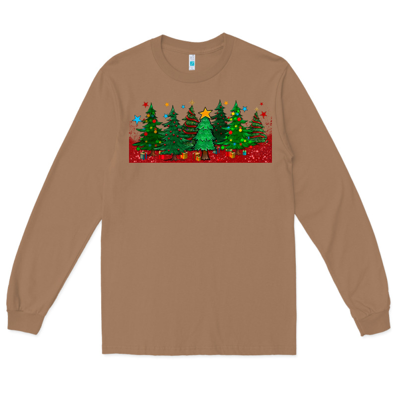 Christmas Trees Libbey Glass Long Sleeve Tee by BundleAndBundleShop | Teevron