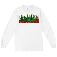 White christmas trees libbey glass Long Sleeve Tee - BundleAndBundleShop