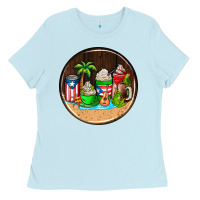 Baby Blue puerto rico coasters Ladies Tee - AdoDesignShop