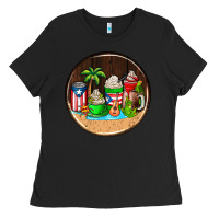 Black puerto rico coasters Ladies Tee - AdoDesignShop