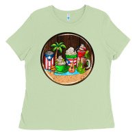 Matcha puerto rico coasters Ladies Tee - AdoDesignShop