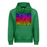 Emerald colorful leopard seamless pattern Urban Hoodie - BundleAndBundleShop