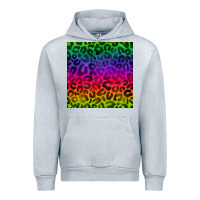 Heather Grey colorful leopard seamless pattern Urban Hoodie - BundleAndBundleShop