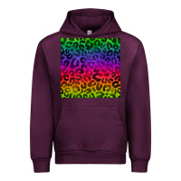 Mauve Wine colorful leopard seamless pattern Urban Hoodie - BundleAndBundleShop