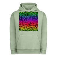 Pigment Oil Green colorful leopard seamless pattern Urban Hoodie - BundleAndBundleShop