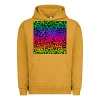 Pigment Peanut Butter colorful leopard seamless pattern Urban Hoodie - BundleAndBundleShop