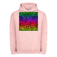 Pigment Salmon colorful leopard seamless pattern Urban Hoodie - BundleAndBundleShop