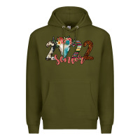 Army Green 2022 senior bull skull Premium Hoodie - JahusDesignShop