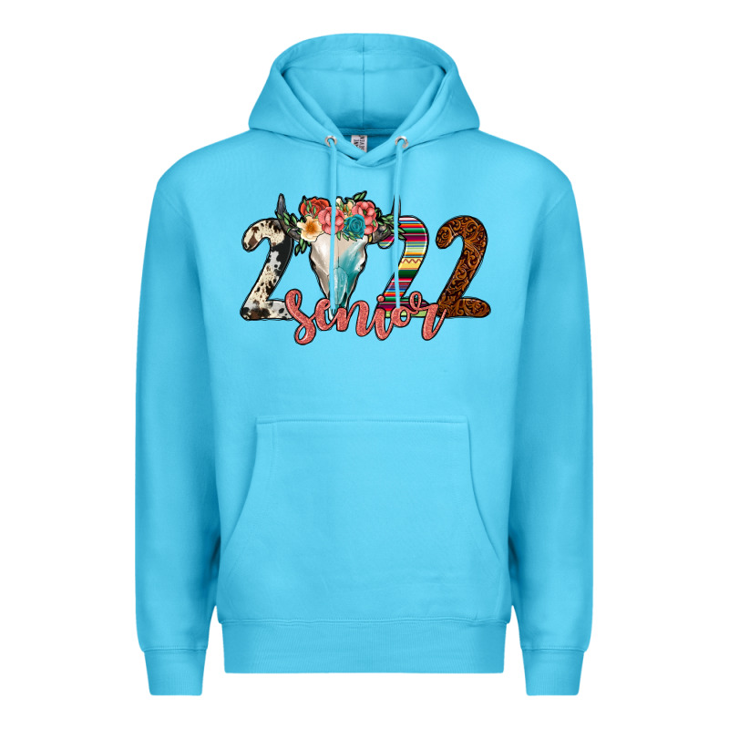 2022 Senior Bull Skull Premium Hoodie by JahusDesignShop | Teevron