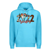 Ocean Blue 2022 senior bull skull Premium Hoodie - JahusDesignShop