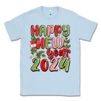 Dusty Blue happy new year 2024 Classic Tee - MaliasSmallBusiness