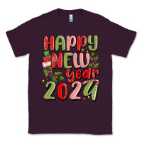 Plum happy new year 2024 Classic Tee - MaliasSmallBusiness