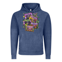 Vintage Denim mardi gras cassette tapes Vintage Hoodie - MaliasSmallBusiness