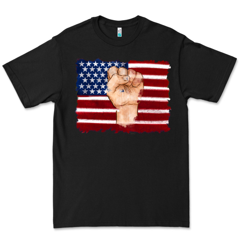 American Flag With Hand Premium Tee by Artiststas | Teevron