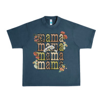 Midnight Navy mama mama mama mama western flower Urban Heavy Tee - NancyCooperArtShop