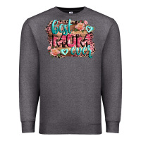 Charcoal Heather Best Mom ever Mother's Day Premium Sweatshirt - CowGirlArtShop