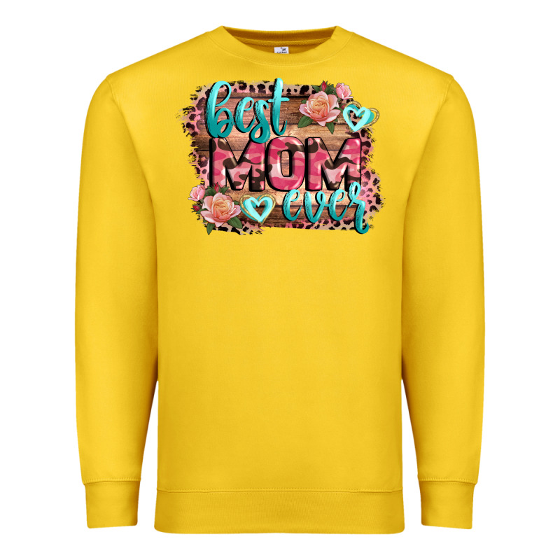 Best Mom Ever Mother's Day Premium Sweatshirt by CowGirlArtShop | Teevron