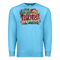 Ocean Blue Best Mom ever Mother's Day Premium Sweatshirt - CowGirlArtShop