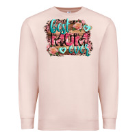 Pale Pink Best Mom ever Mother's Day Premium Sweatshirt - CowGirlArtShop