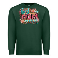 Sports Green Best Mom ever Mother's Day Premium Sweatshirt - CowGirlArtShop