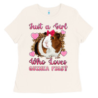 Bone Just A Girl Love Who Loves Guinea Pigs Ladies Tee - Artiststas