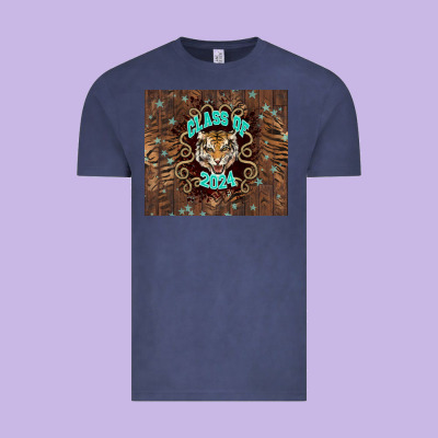 Class Of 2024 Tiger Vintage Tee Designed By Nancycooperartshop