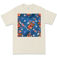 Bone 4th of july hotdog seamless pattern Premium Tee - BundleAndBundleShop
