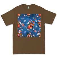 Cacao 4th of july hotdog seamless pattern Premium Tee - BundleAndBundleShop