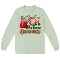Matcha just a girl who loves christmas Long Sleeve Tee - BundleAndBundleShop