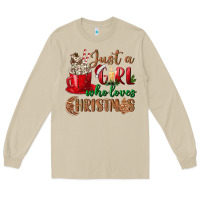 Mushroom just a girl who loves christmas Long Sleeve Tee - BundleAndBundleShop