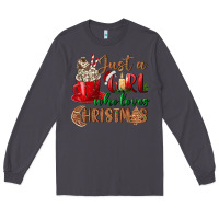 Smoke just a girl who loves christmas Long Sleeve Tee - BundleAndBundleShop