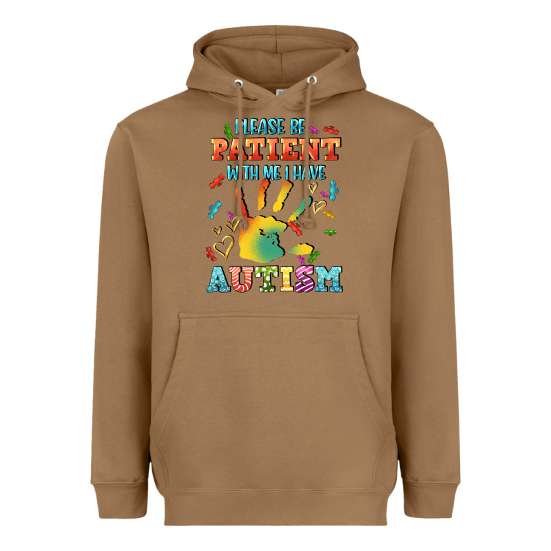Please Be Patient With Me I Have Autism Heavyweight Hoodie by CowGirlArtShop | Teevron