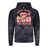 Cloud Black cupid's favorite teacher Vintage Hoodie - MaliasSmallBusiness
