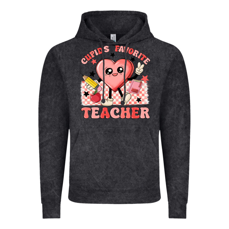Cupid's Favorite Teacher Vintage Hoodie by MaliasSmallBusiness | Teevron